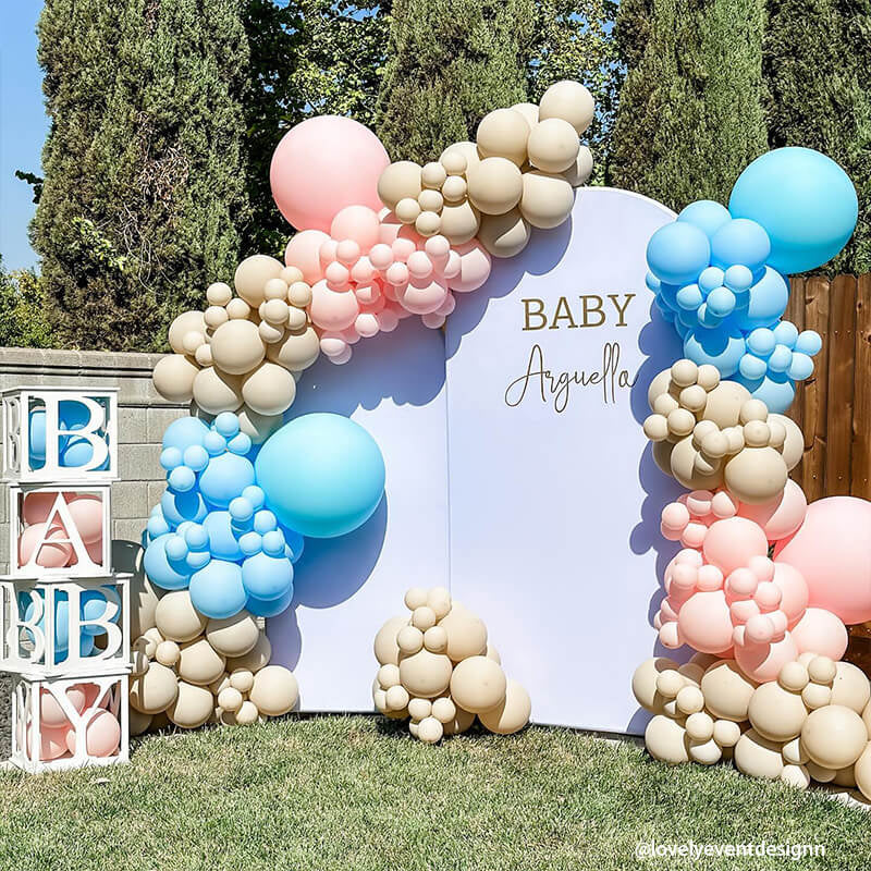 Allenjoy Chiara Backdrop Wall Set Arched Wall Set Birthday&Baby Shower&Wedding Party Decoration