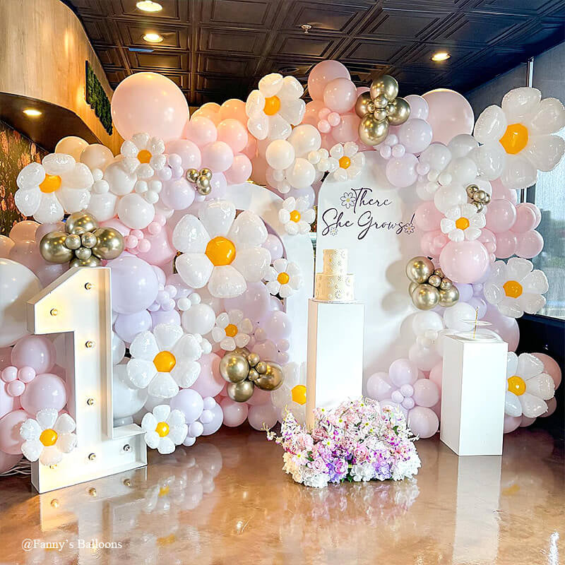 Allenjoy Chiara Backdrop Wall Set Arched Wall Set Birthday&Baby Shower&Wedding Party Decoration
