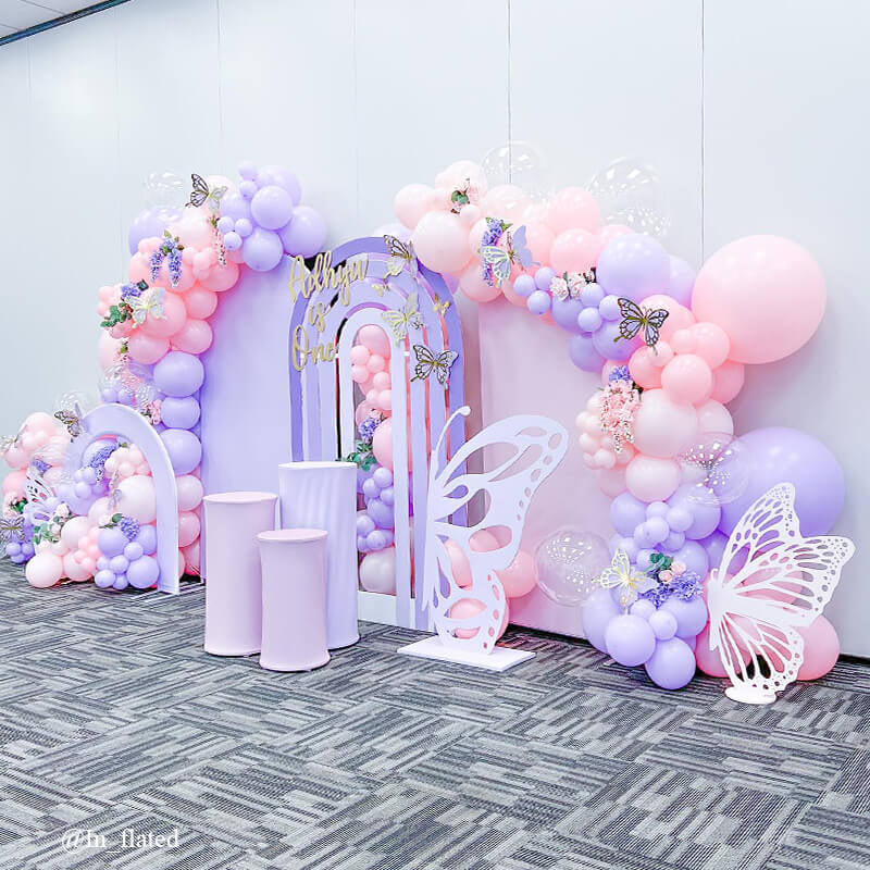Allenjoy Chiara Backdrop Wall Set Arched Wall Set Birthday&Baby Shower&Wedding Party Decoration