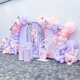 Allenjoy Chiara Backdrop Wall Set Arched Wall Set Birthday&Baby Shower&Wedding Party Decoration