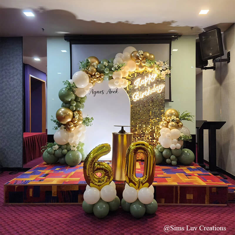Allenjoy Chiara Backdrop Wall Set Arched Wall Set Birthday&Baby Shower&Wedding Party Decoration