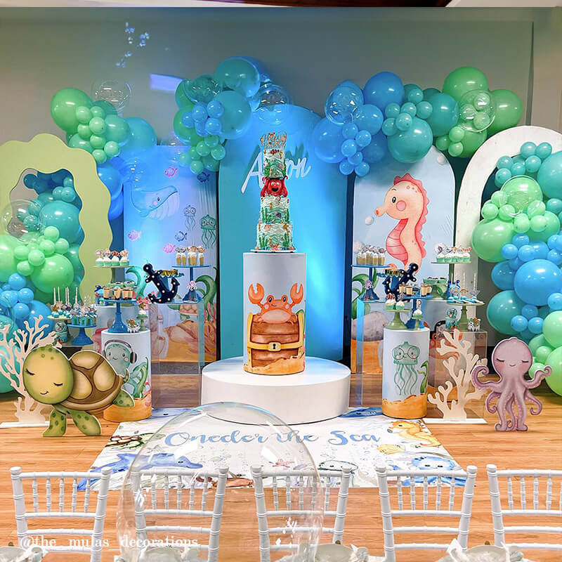 Allenjoy Chiara Backdrop Wall Set Arched Wall Set Birthday&Baby Shower&Wedding Party Decoration