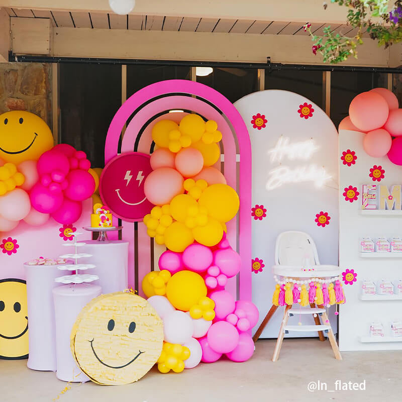 Allenjoy Chiara Backdrop Wall Set Arched Wall Set Birthday&Baby Shower&Wedding Party Decoration