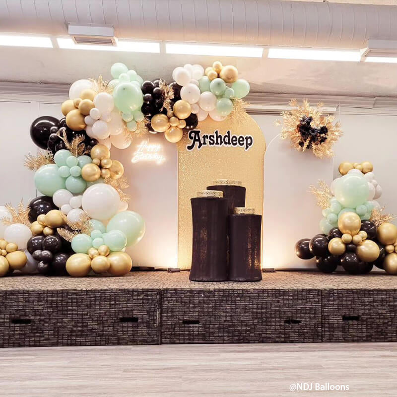 Allenjoy Chiara Backdrop Wall Set Arched Wall Set Birthday&Baby Shower&Wedding Party Decoration