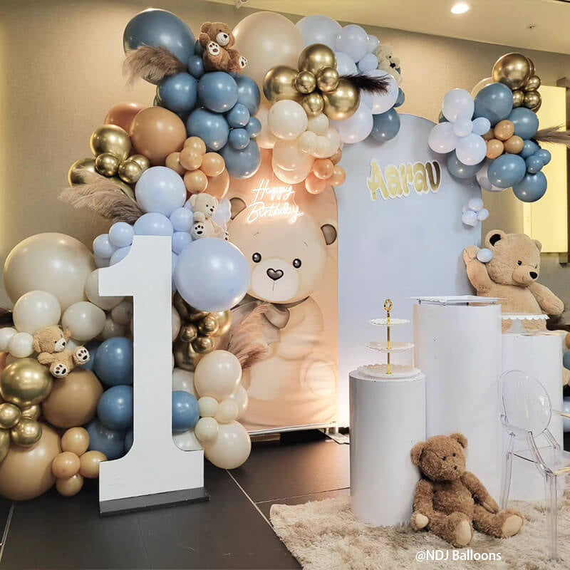 Allenjoy Chiara Backdrop Wall Set Arched Wall Set Birthday&Baby Shower&Wedding Party Decoration