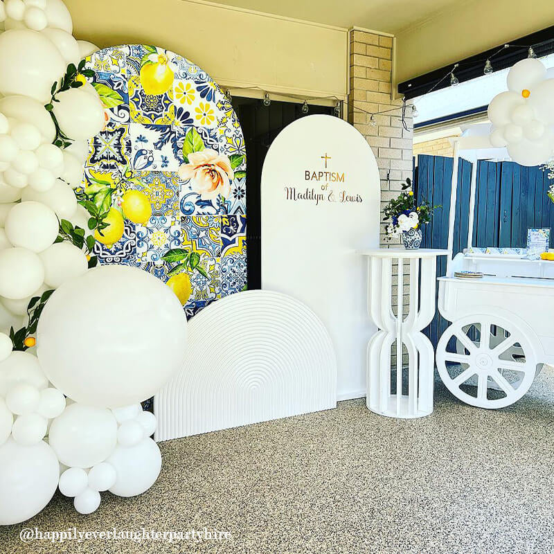 Allenjoy Chiara Backdrop Wall Set Arched Wall Set Birthday&Baby Shower&Wedding Party Decoration