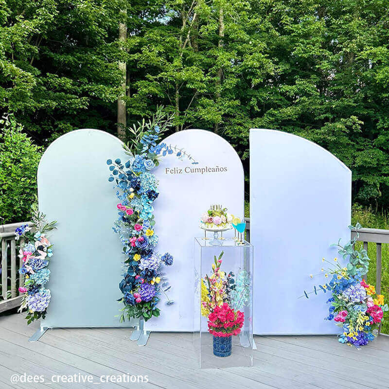 Allenjoy Chiara Backdrop Wall Set Arched Wall Set Birthday&Baby Shower&Wedding Party Decoration