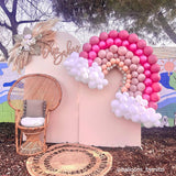 Allenjoy Chiara Backdrop Wall Set Arched Wall Set Birthday&Baby Shower&Wedding Party Decoration