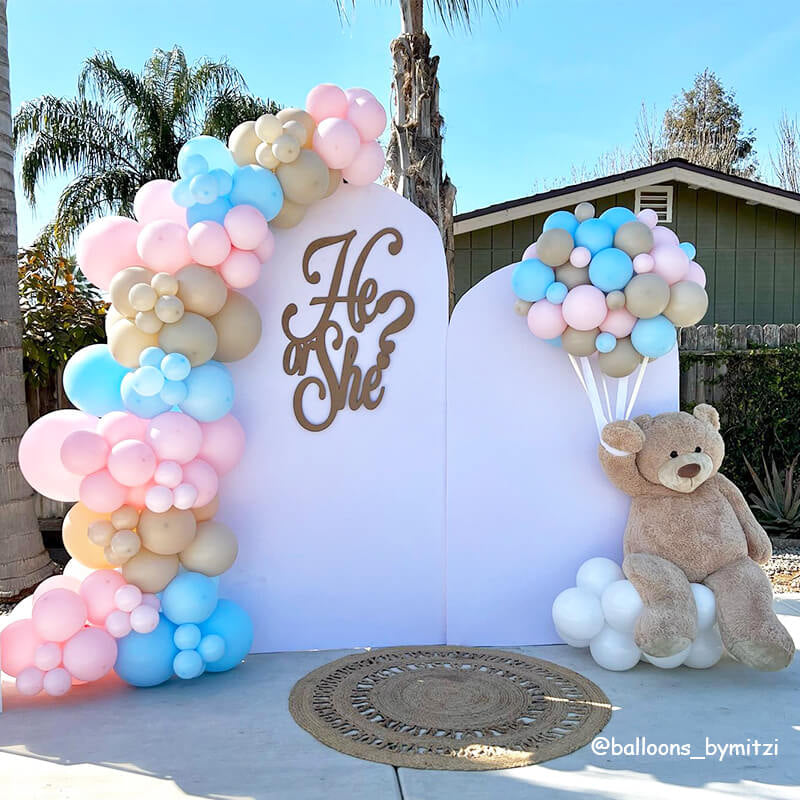 Allenjoy Chiara Backdrop Wall Set Arched Wall Set Birthday&Baby Shower&Wedding Party Decoration