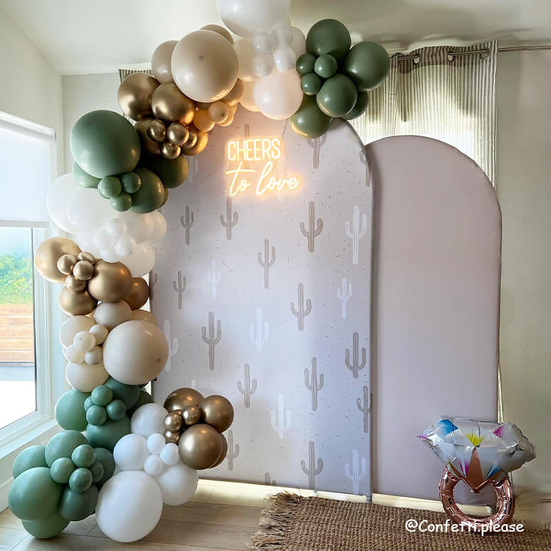 Allenjoy Chiara Backdrop Wall Set Arched Wall Set Birthday&Baby Shower&Wedding Party Decoration