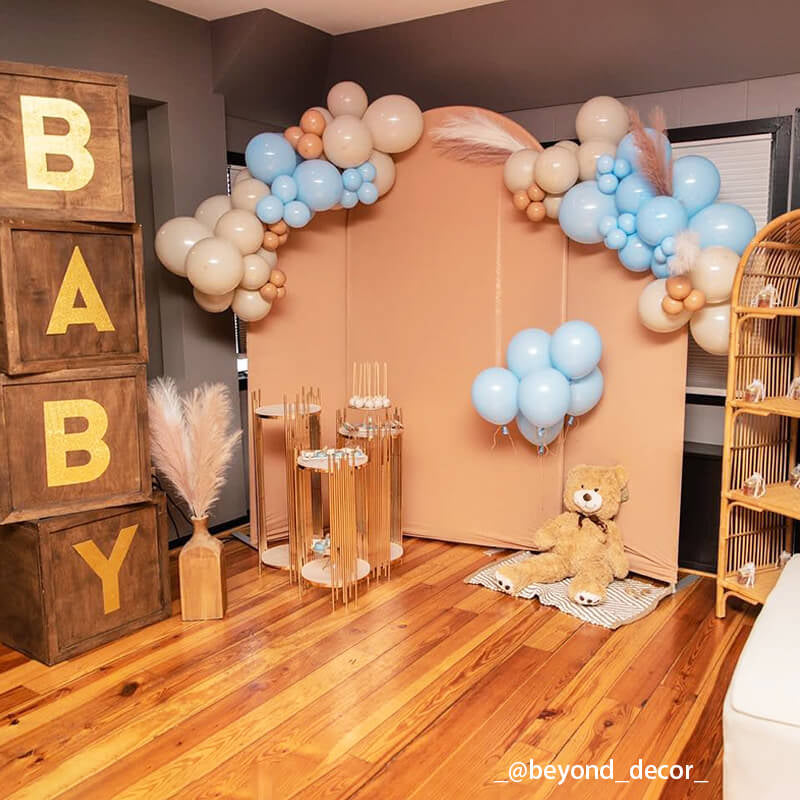 Allenjoy Chiara Backdrop Wall Set Arched Wall Set Birthday&Baby Shower&Wedding Party Decoration