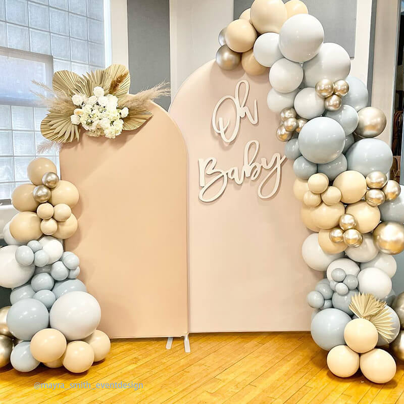 Allenjoy Chiara Backdrop Wall Set Arched Wall Set Birthday&Baby Shower&Wedding Party Decoration