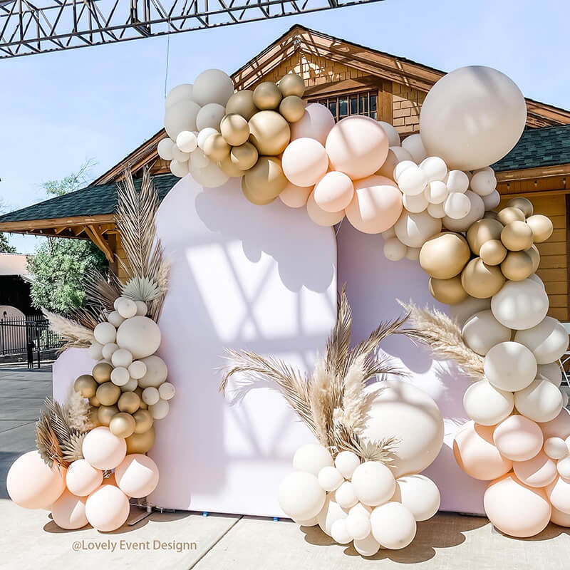 Allenjoy Chiara Backdrop Wall Set Arched Wall Set Birthday&Baby Shower&Wedding Party Decoration