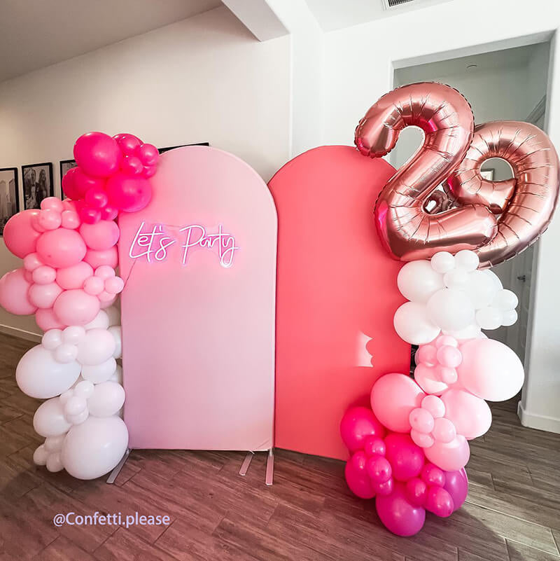 Allenjoy Chiara Backdrop Wall Set Arched Wall Set Birthday&Baby Shower&Wedding Party Decoration