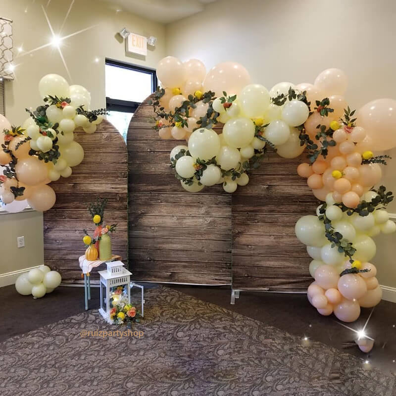 Allenjoy Chiara Backdrop Wall Set Arched Wall Set Birthday&Baby Shower&Wedding Party Decoration