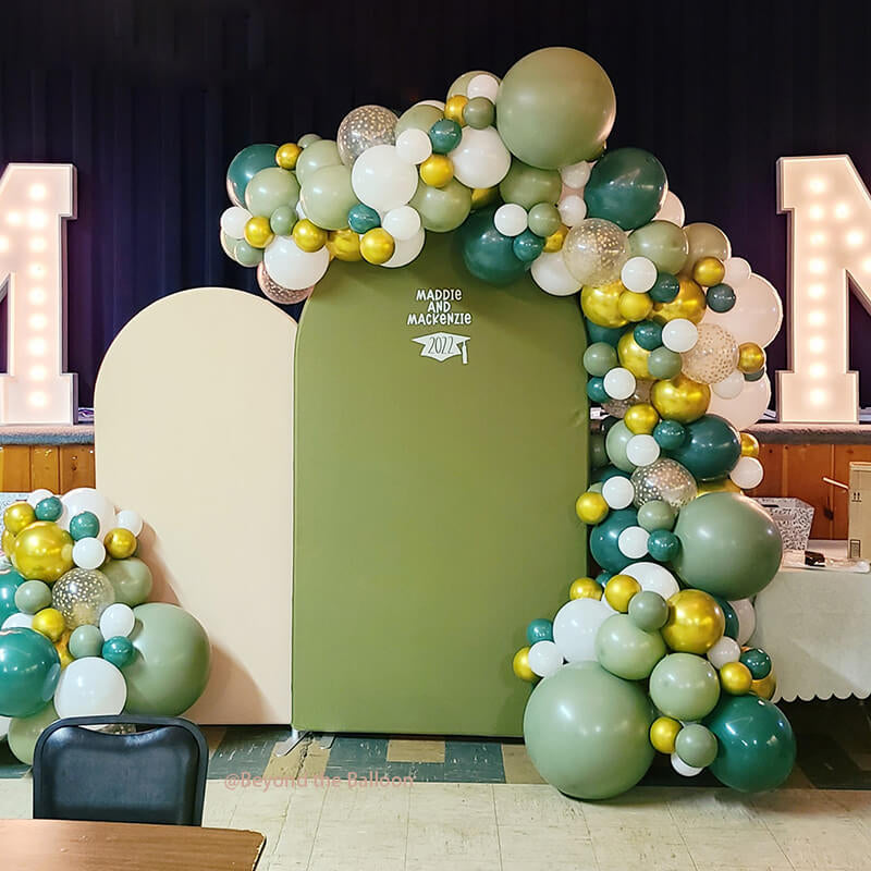 Allenjoy Chiara Backdrop Wall Set Arched Wall Set Birthday&Baby Shower&Wedding Party Decoration