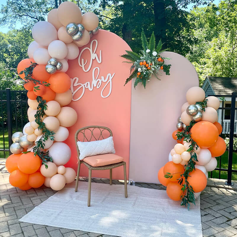 Allenjoy Chiara Backdrop Wall Set Arched Wall Set Birthday&Baby Shower&Wedding Party Decoration