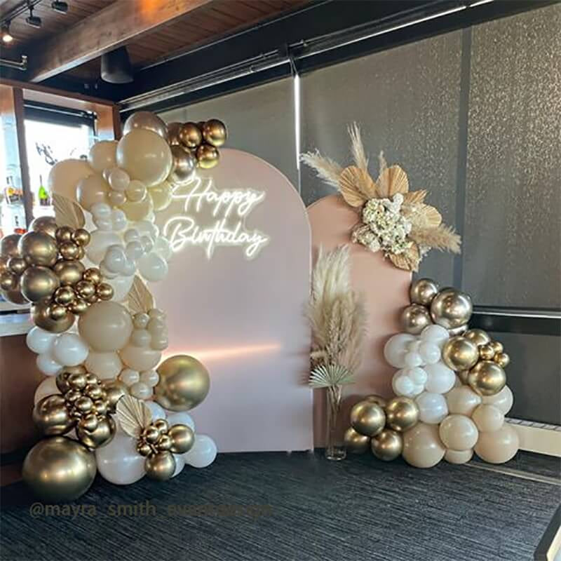 Allenjoy Chiara Backdrop Wall Set Arched Wall Set Birthday&Baby Shower&Wedding Party Decoration
