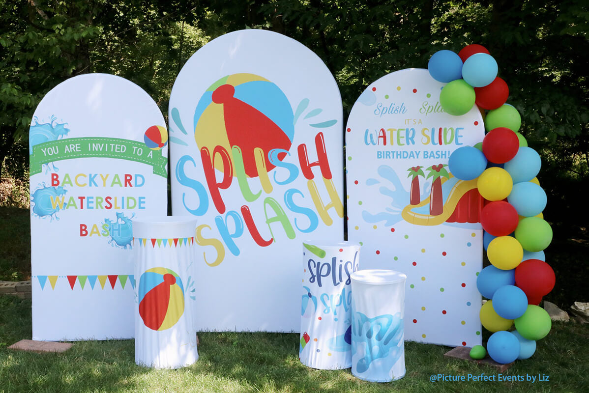 Allenjoy Chiara Backdrop Wall Set Arched Wall Set Birthday&Baby Shower&Wedding Party Decoration