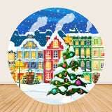 Allenjoy Christmas Tree Round Backdrop Cover