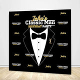 Allenjoy Classic Man Theme Birthday Party Backdrop