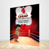 Allenjoy Custom Boxing Baby Shower Backdrop