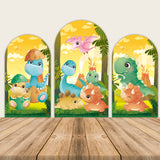 Allenjoy Cute Dinosaur Birthday Party Backdrop