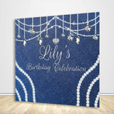 Allenjoy Denim Diamonds And Pearls Backdrop