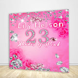 Allenjoy Diamonds And Pink 16Th Backdrop