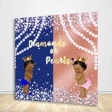 Allenjoy Diamonds Or Pearls Gender Reveal Backdrop