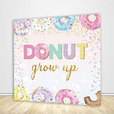 Allenjoy Donut Grow Up Birthday Backdrop Sweet Donuts