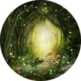 Allenjoy Enchanted Forest Round Backdrop