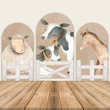 Allenjoy Farm Animals Theme Arch Walls Backdrop