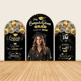 Allenjoy Glitter Shiny Graduation Party Backdrop Covers