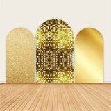 Allenjoy Gold Glitter Party Arch Backdrop Cover