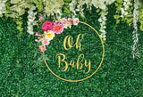 Allenjoy Greenery Baby Shower Backdrop