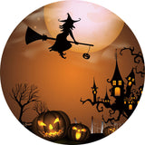 Allenjoy Halloween Party Round Backdrop