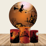 Allenjoy Halloween Party Round Backdrop