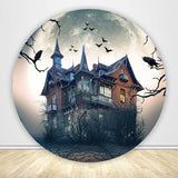 Allenjoy Halloween Round Backdrop Cover