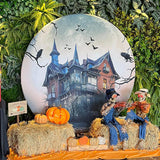 Allenjoy Halloween Round Backdrop Cover