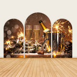 Allenjoy Happy New Year Gold Backdrop Cover