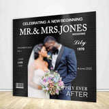 Allenjoy Magazine Cover Wedding Backdrop