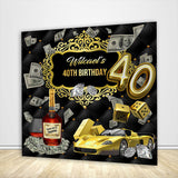 Allenjoy Male 40Th Birthday Backdrop