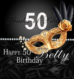 Allenjoy Masquerade Birthday Party Backdrop