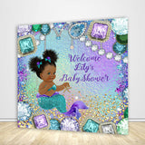 Allenjoy Mermaid Baby Shower Backdrop