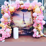 Allenjoy Paris Eiffel Tower Birthday Backdrop