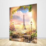 Allenjoy Paris Eiffel Tower Birthday Backdrop