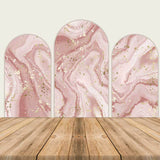 Allenjoy Pink Marble Chiara Arch Backdrop Covers