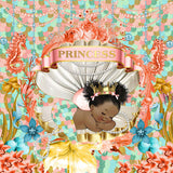 Allenjoy Princess Mermaid Baby Shower Backdrop