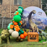 Allenjoy Real Dinosaur Circle Backdrop Cover